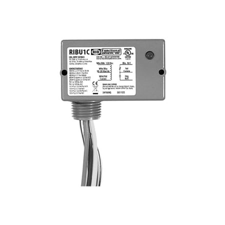 Johnson Controls 15A Spdt Hi/Low Sep, 10/30V 120V RIBU1CW