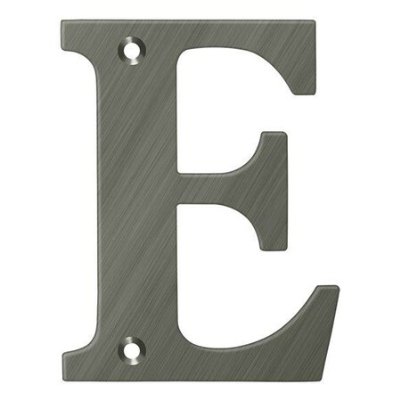 Deltana Residential Letter E Antique Nickel 4" RL4E-15A