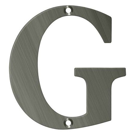Deltana Residential Letter G Antique Nickel 4" RL4G-15A