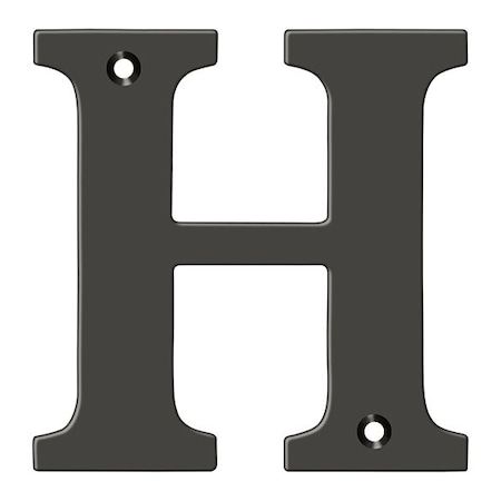Deltana Residential Letter H Oil Rubbed Bronze 4" RL4H-10B