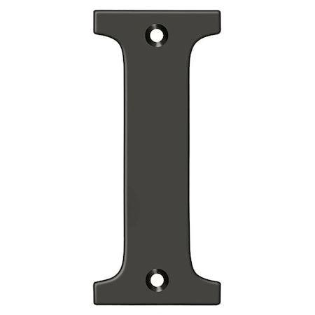 Deltana Residential Letter I Oil Rubbed Bronze 4" RL4I-10B