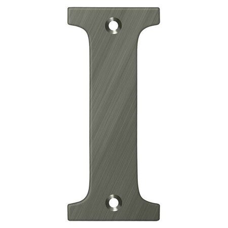 Deltana Residential Letter I Antique Nickel 4" RL4I-15A