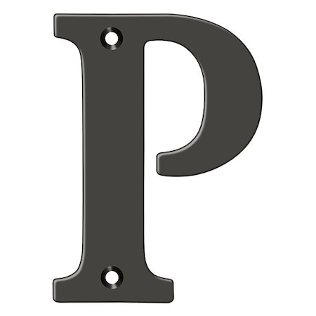 Deltana Residential Letter P Oil Rubbed Bronze 4" RL4P-10B