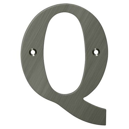 Deltana Residential Letter Q Antique Nickel 4" RL4Q-15A