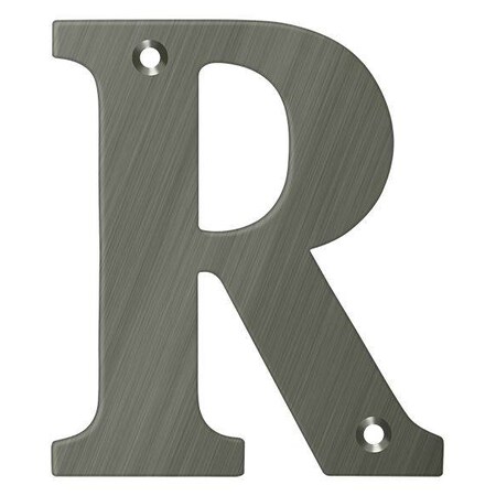 Deltana Residential Letter R Antique Nickel 4" RL4R-15A