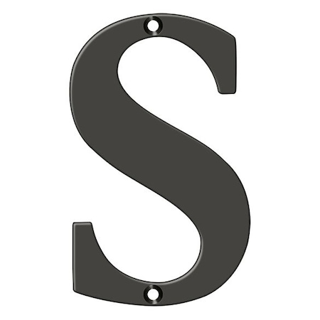 Deltana Residential Letter S Oil Rubbed Bronze 4" RL4S-10B