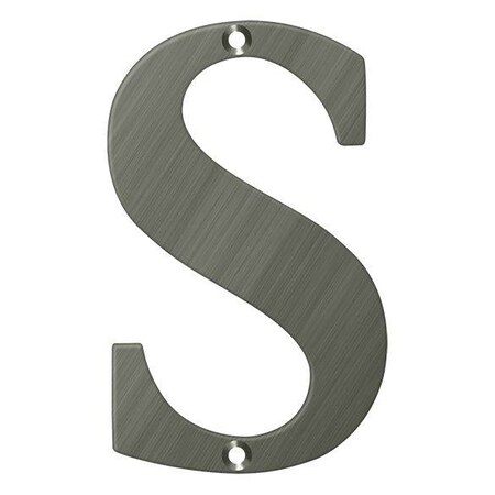 Deltana Residential Letter S Antique Nickel 4" RL4S-15A