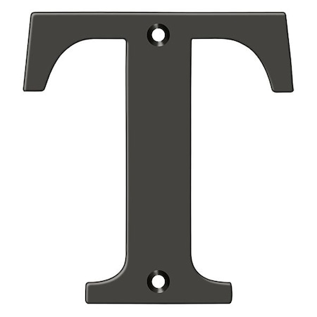 Deltana Residential Letter T Oil Rubbed Bronze 4" RL4T-10B
