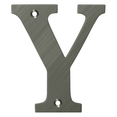 Deltana Residential Letter Y Antique Nickel 4" RL4Y-15A