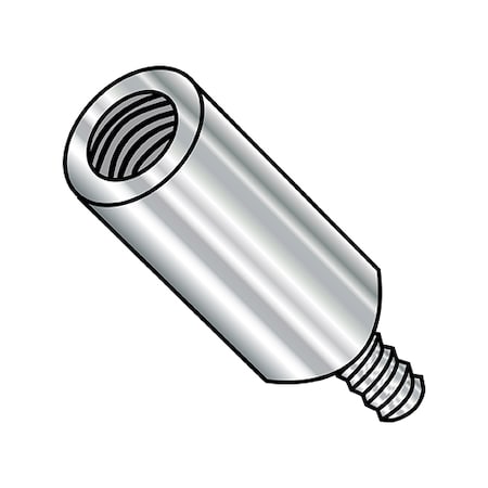 Zoro Select Round Standoffs, #4-40 Thrd Sz, 3/4 in Bd L, Stainless Steel Plain, 3/16 in OD, 500 PK 101204RM303