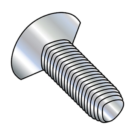 Zoro Select Thread Cutting Screw, #4-40 x 3/16 in, Zinc Plated Steel Flat Head Phillips Drive, 10000 PK 0403RP1
