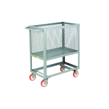 Little Giant Raised Platform Box Trucks, Steel, 1200 lb Load Capacity, 1 Shelves, 37 1/2 in L, 18 in W, 40 in H RP4S18325PY