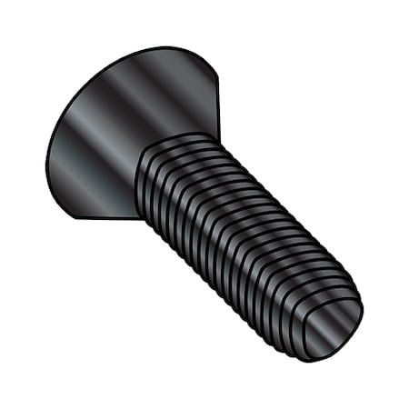 Zoro Select #6-32 x Phillips Drive, Flat Head Thread Cutting Screw, Black Steel, 10000 PK 0606RPFB