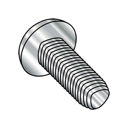 Zoro Select #6-32 x 1/2 in Phillips Pan Machine Screw, Wax
