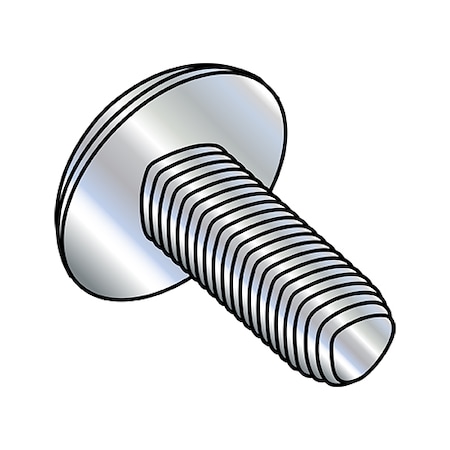 Zoro Select #10-24 x 1/2 in Phillips Truss Machine Screw, Wax Steel, 7000 PK 1008RPT