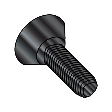 Zoro Select Thread Cutting Screw, #10-32 x 3/8 in, Black Steel Flat Head Phillips Drive, 10000 PK 1106RPUB