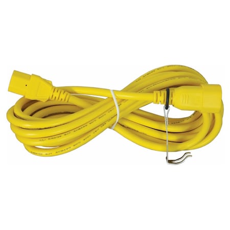 TPI INDUSTRIAL Max Duty Fan Head Extension Cord, 12 Ft., Yellow, For Drop Down Switch RS12-EC