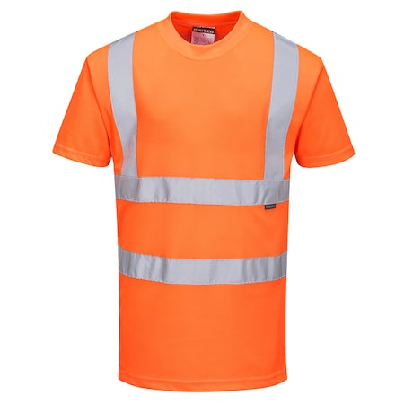 Portwest Hi-Vis T-Shirt RIS, Class 2, Type R, 100% Polyester, Orange, M RT23