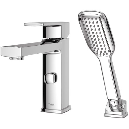 Pfister Single Handle Deckard Single Control 2 Hole Roman Tub, Polished chrome 2 Hole RT6-2DAC