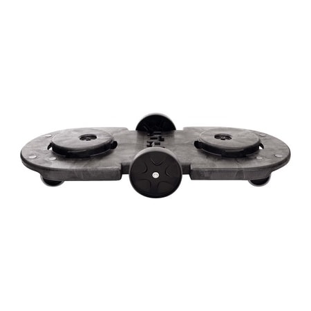 Rubbermaid Commercial Rubbermaid Brute Tandem Dolly, 45" x 8", Black, 1/Each RUB271