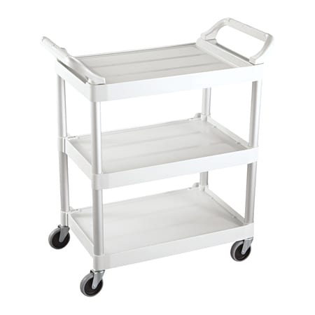 Rubbermaid Commercial Rubbermaid Service Cart, 34" x 19" x 38", White, 1/Each RUB440W