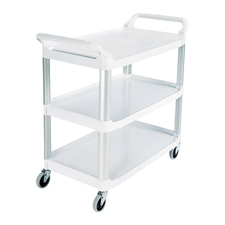 Rubbermaid Commercial Rubbermaid Service Cart, 41" x 20" x 38", White, 1/Each RUB441W