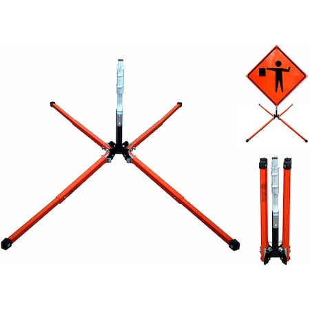 Nmc Sign Stand For Roll Up Signs RUSTAND