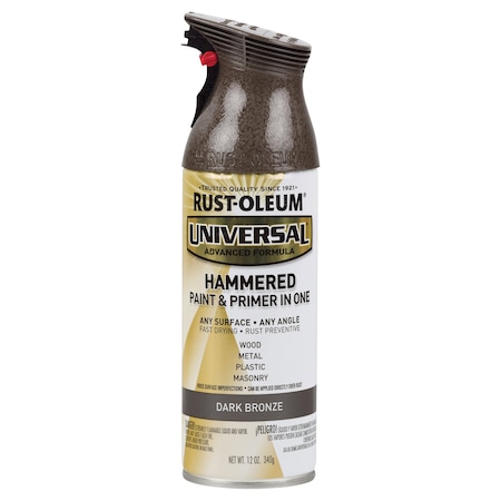 Rust-Oleum Hammered Spray Paint, Dark Bronze, Hammered, 12 oz. 258199