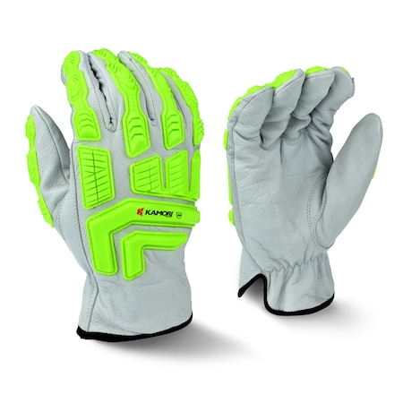 Radians Cut Resistant Impact Gloves, Cut Level A4 , Uncoated , 2XL 1 PR RWG50TXXL