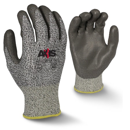 Radians Cut Resistant Coated Gloves, Cut Level A2 , Dipped , Polyurethane , M RWG530M