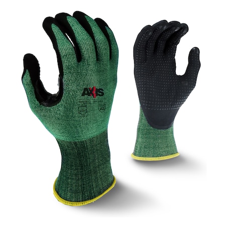 Radians Cut Resistant Coated Gloves, Cut Level A2 , Dotted , Foam Nitrile , S 1 PR RWG538S