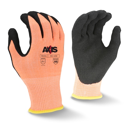 Radians Cut-Resistant Coated Gloves, Cut Level A6 , Nitrile , Sandy , 2XL 1 PR RWG559XXL