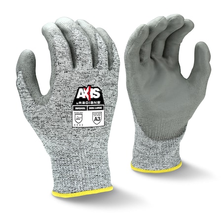 Radians Cut Resistant Coated Gloves, Cut Level A3 , Polyurethane , 2XL RWG562TXXL