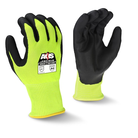 Radians Cut Resistant Coated Gloves, Cut Level A4 , Foam Nitrile , L RWG564TL