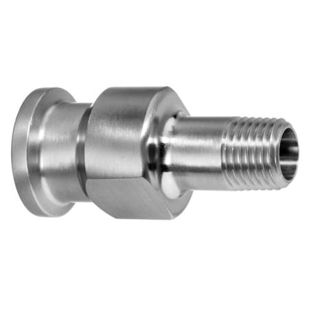 Usa Industrials Sanitary Fitting, 316SS, Male Reducer, 1/2" QC x 1/4" NPT Male ZUSA-STF-QC-495