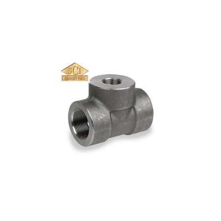 Smith-Cooper Reducing Tee, Forged, 3000, 1-1/2X3/4" 4308002036