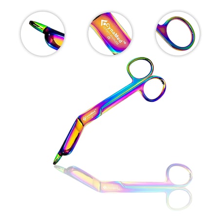Cynamed Lister Bandage Scissors, 5.5", Titanium CYZR-0045