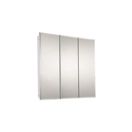 Ketcham 30" x 30" Fully Recessed Beveled Edge Tri-View Medicine Cabinet R-3030BV
