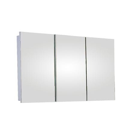 Ketcham 48" x 30" Fully Recessed Polished Edge Tri-View Medicine Cabinet R-4830PE
