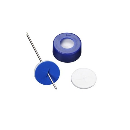 Wheaton Microliter Snap Cap w/Septa, Dark Blue, 11 mm, PK100 11-1400