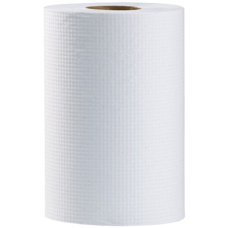 Simple Earth Hardwound Paper Towels, 1 Ply, Continuous Roll Sheets, 350 ft, White, 12 PK S1090