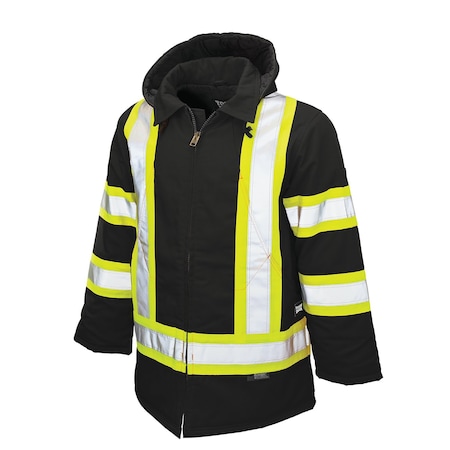 ジャケット・アウター Tough Twill Error Fit Over Parka Tough Duck Hi-Vis Parka, 100% Cotton 10 oz. Duck, Class 1