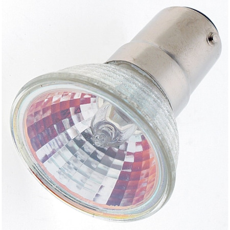 Satco 20W MR11 Halogen Light Bulb - Bayonet Double Contact Base - Clear Finish S1952