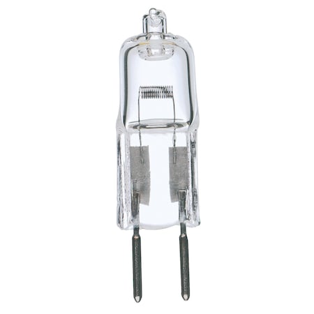 Satco 50W T4 Halogen Light Bulb - Bi Pin GY6.35 Base - Clear Finish S1987