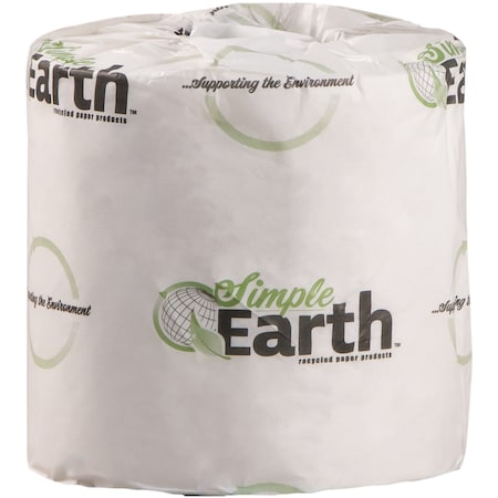 Simple Earth Bath Tissue, 1 Ply Ply, White, 96 PK S2210
