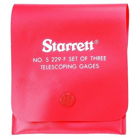 Starrett Plastic Case Telescoping Gage Set, 5 pcs. S229GZZ