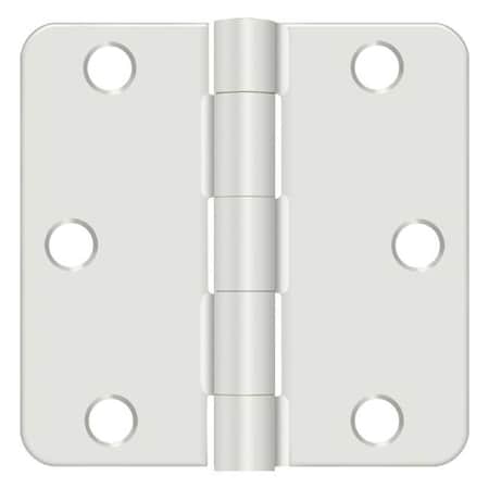 Deltana White Radius Hinge S33R4USPW