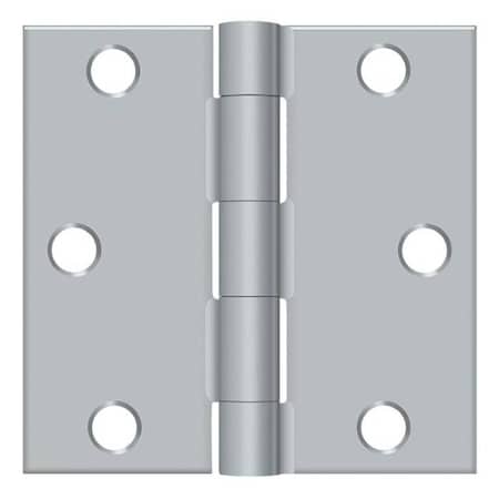 Deltana Satin Chrome Square Hinge S33U26D-R