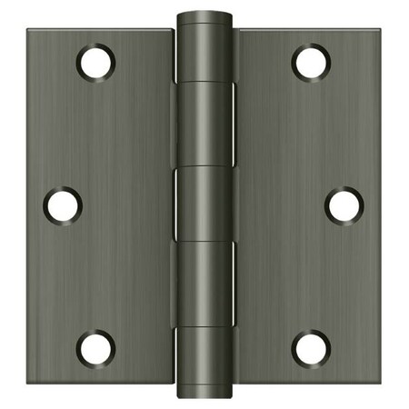 Deltana Antique Nickel Square Hinge S35HD15A