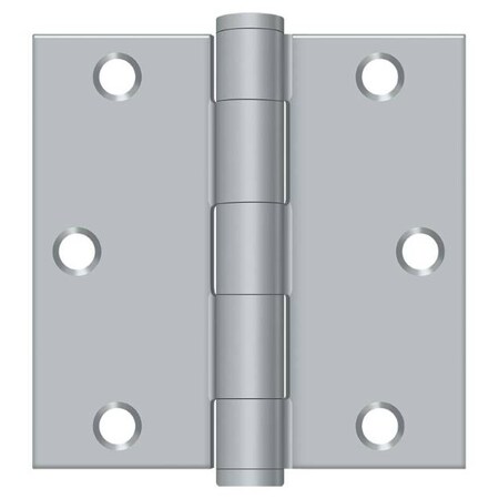 Deltana Satin Chrome Square Hinge S35HD26D